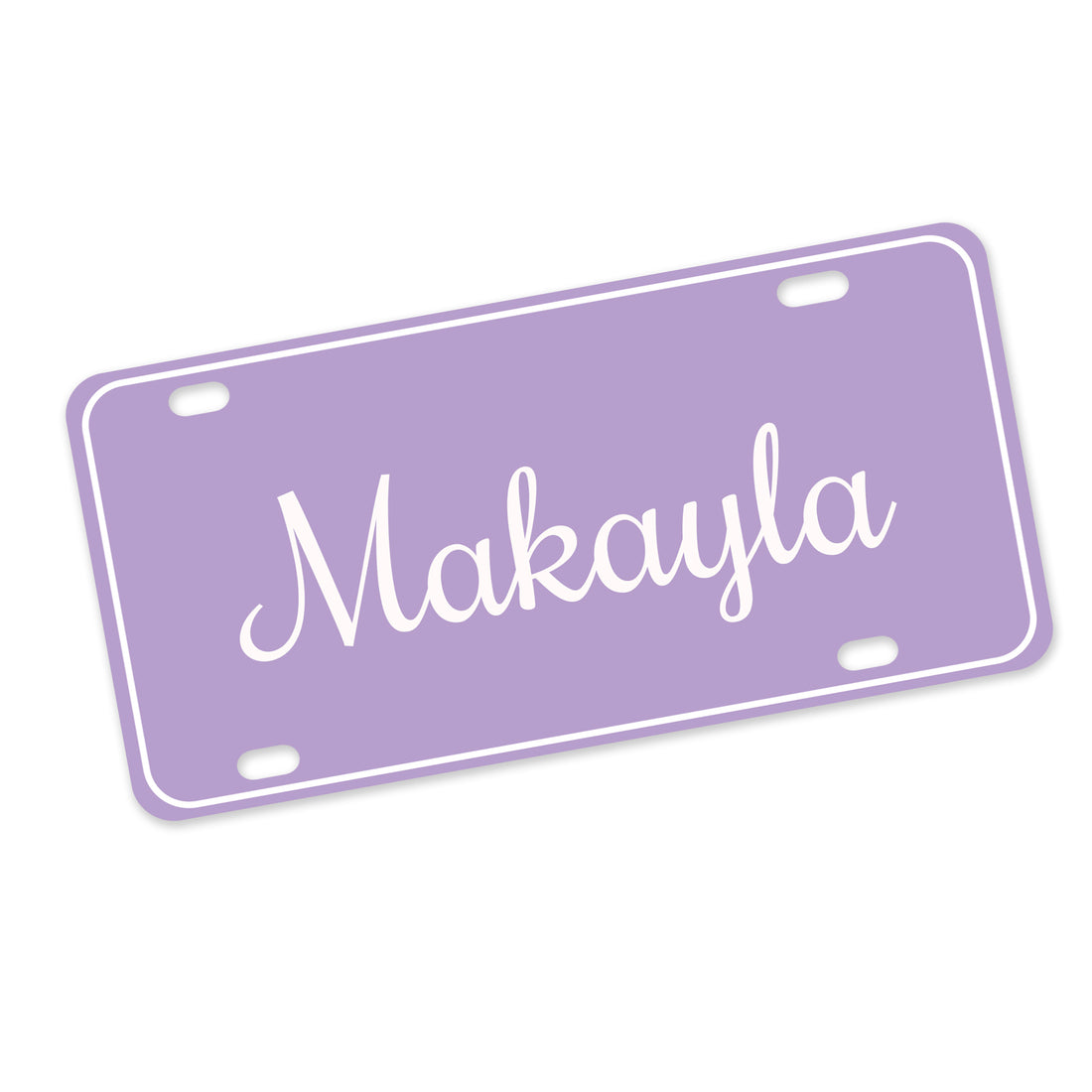 Personalized Purple Bike Plate - MyBambino.com