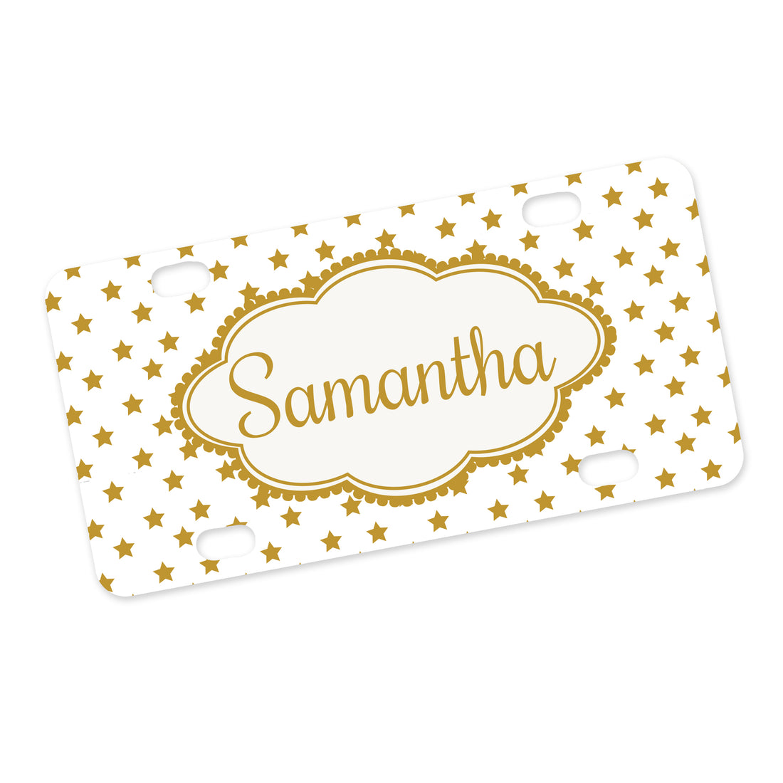 Gold Stars Bike Plate - MyBambino.com