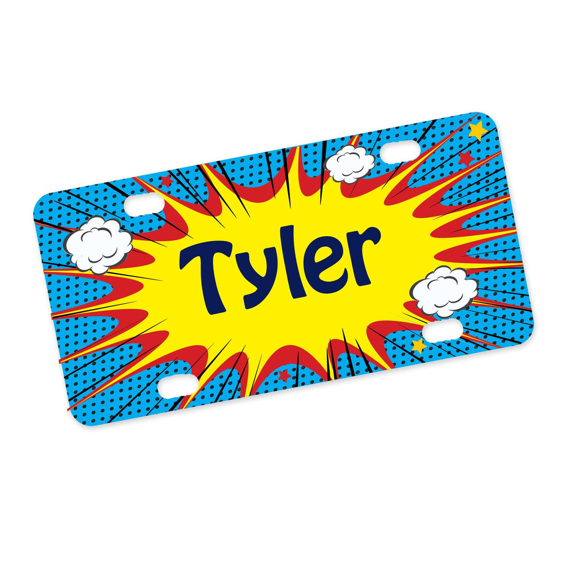Superhero POW Bike Plate - MyBambino.com