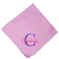 Embroidered Pink Baby Blanket - Name Initial - MyBambino.com