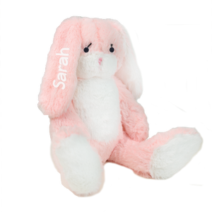 Embroidered Pink Plush Bunny Rabbit