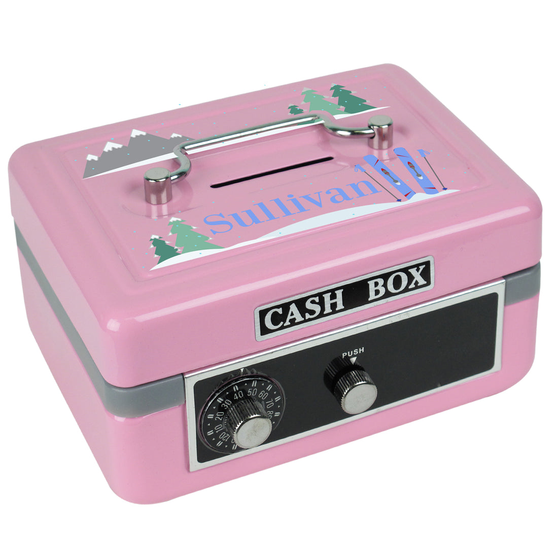 Pink Cash Box - Mountain Skiing - MyBambino.com