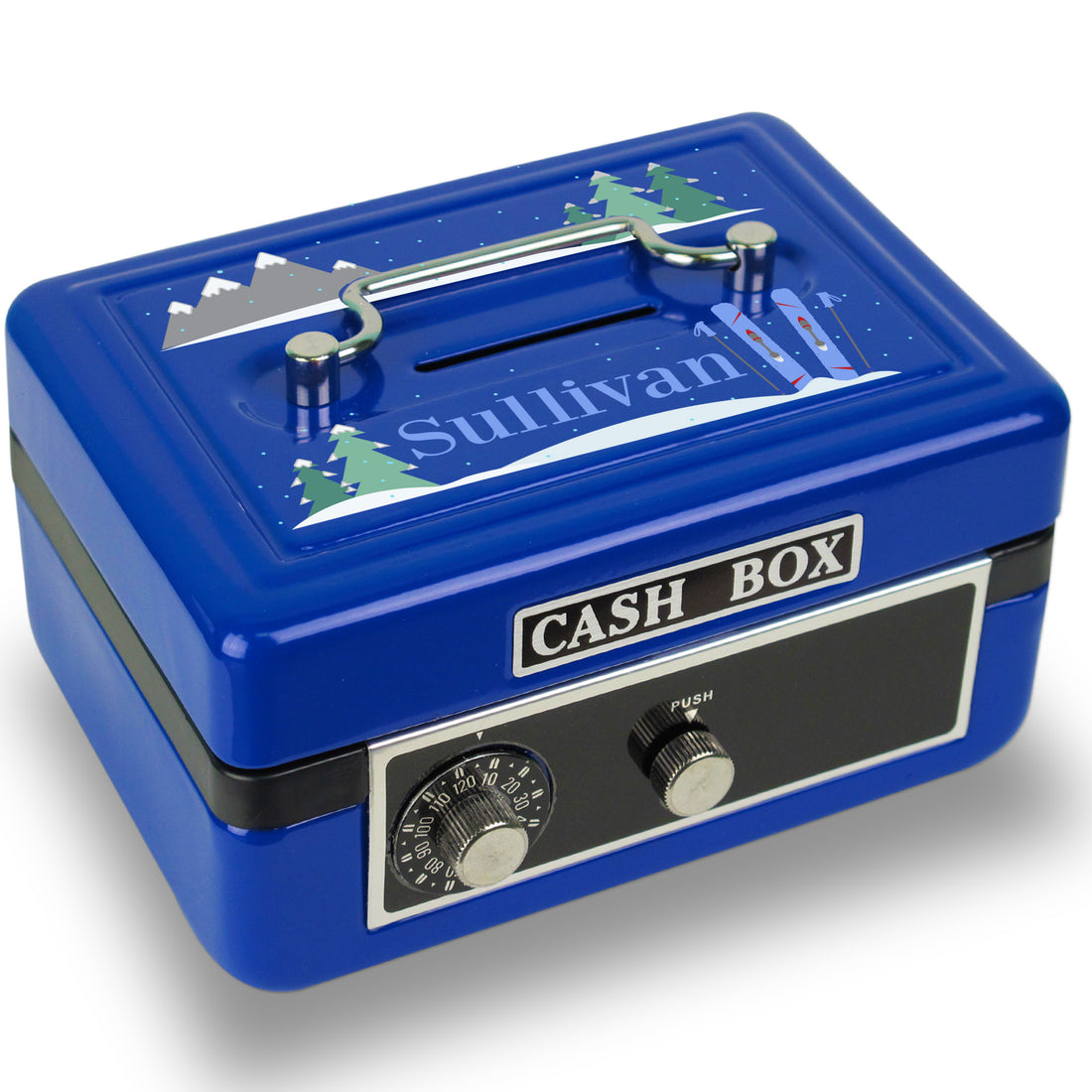 Blue Cash Box - Mountain Skiing - MyBambino.com