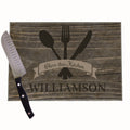 Dinner is Coming Glass Cutting Board - MyBambino.com