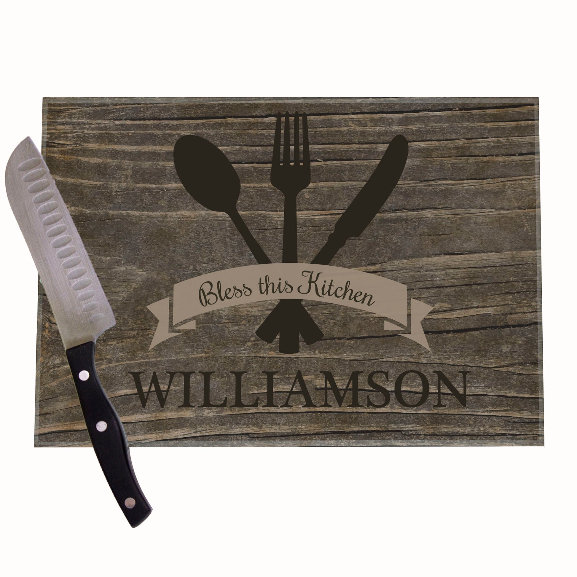 Dinner is Coming Glass Cutting Board - MyBambino.com