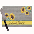 Sunflower Glass Cutting Board - MyBambino.com