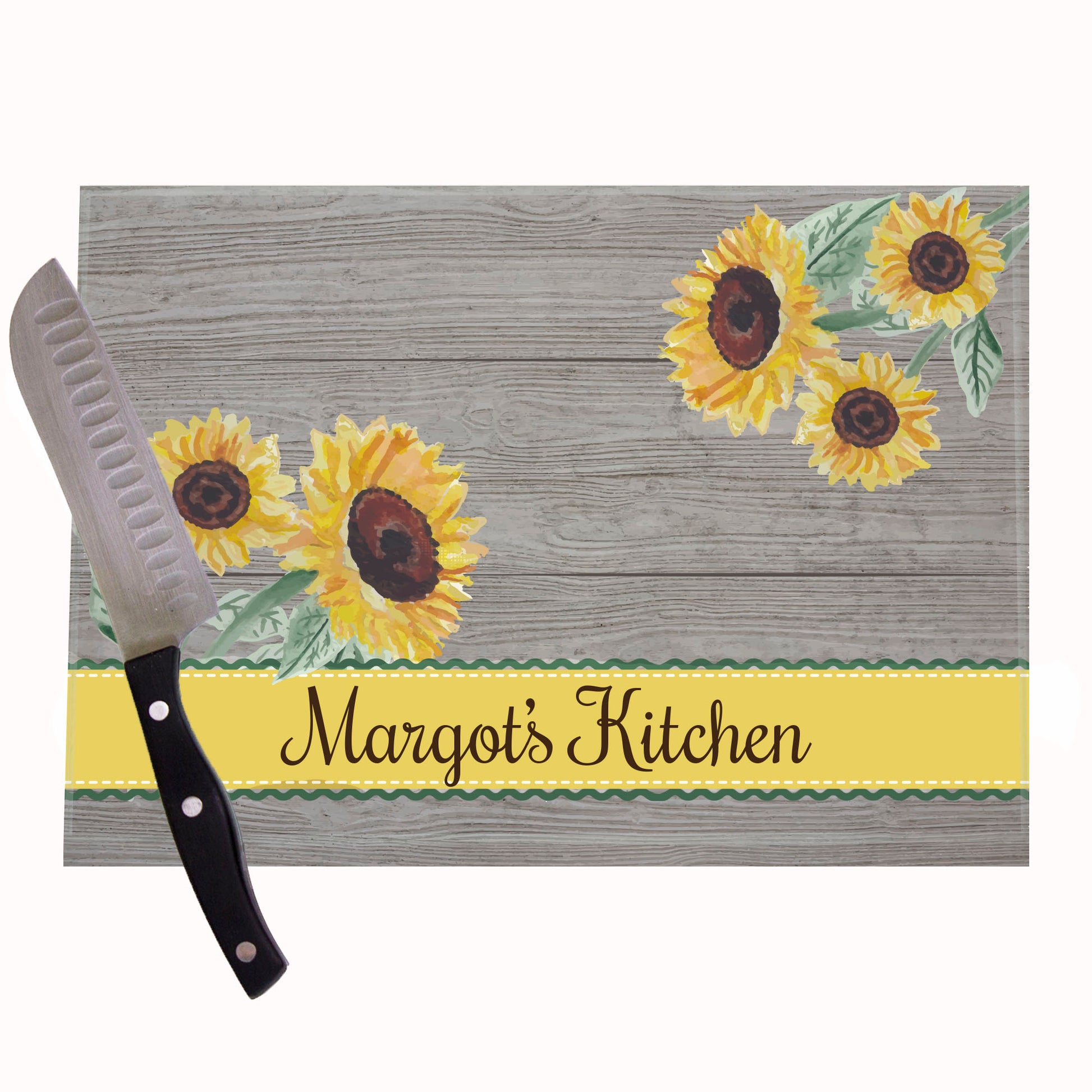 Sunflower Glass Cutting Board - MyBambino.com