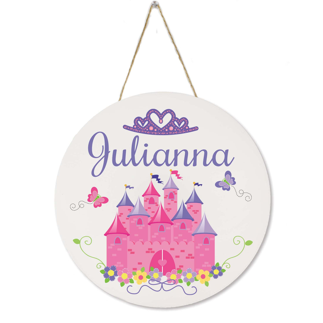 White Circle Sign - Princess Castle - MyBambino.com