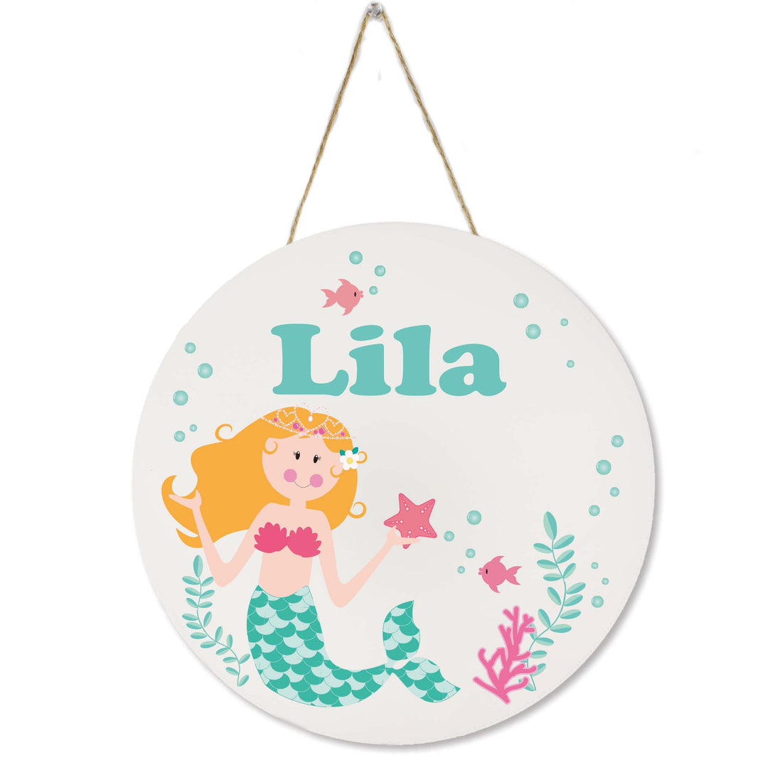 Personalized Circle Wall Door Sign 2.0 - MyBambino.com