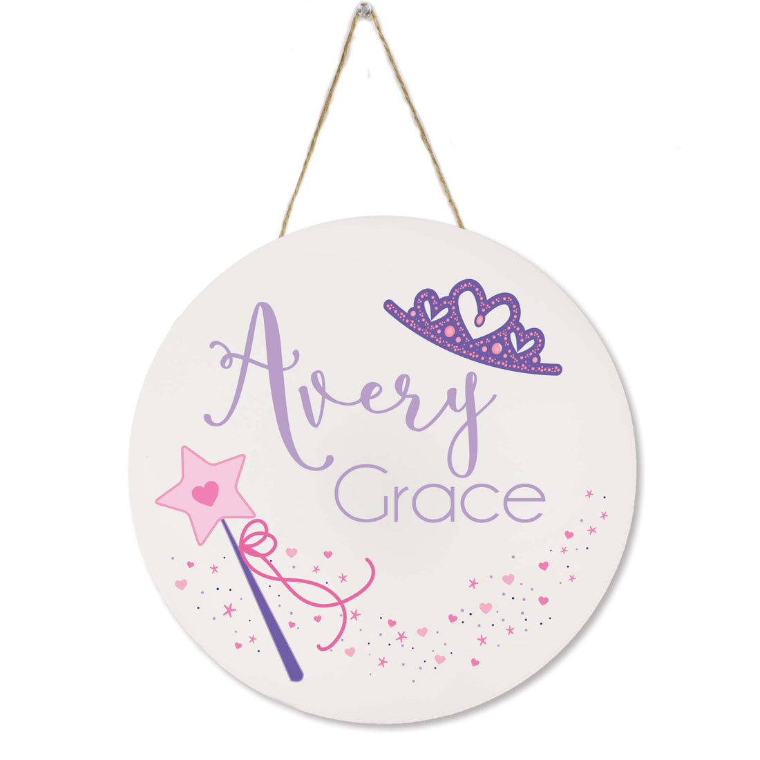 White Circle Sign - Fairy Princess - MyBambino.com
