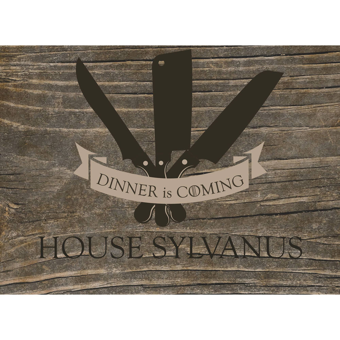 Dinner is Coming Glass Cutting Board - MyBambino.com