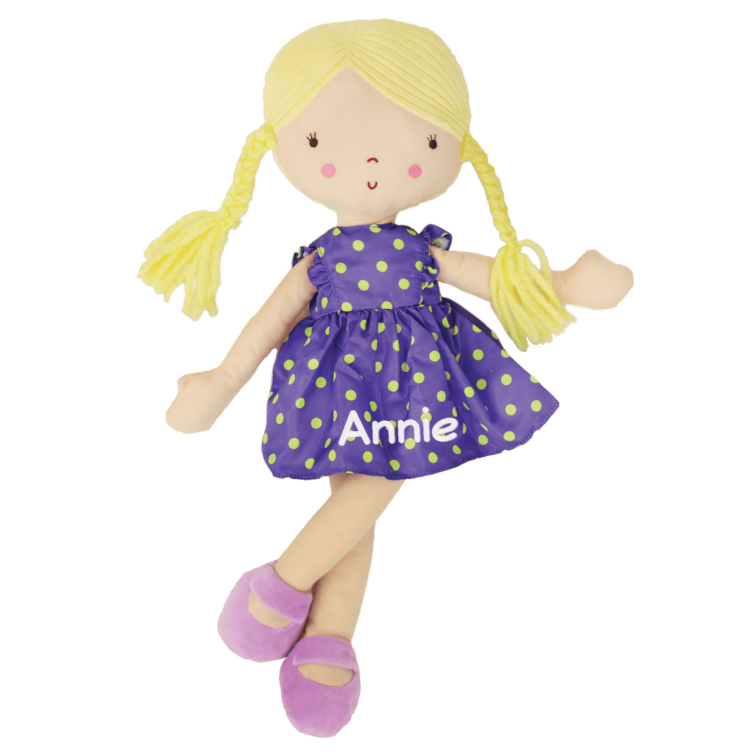 Embroidered Plush Doll 18" Blonde Chloe - MyBambino.com