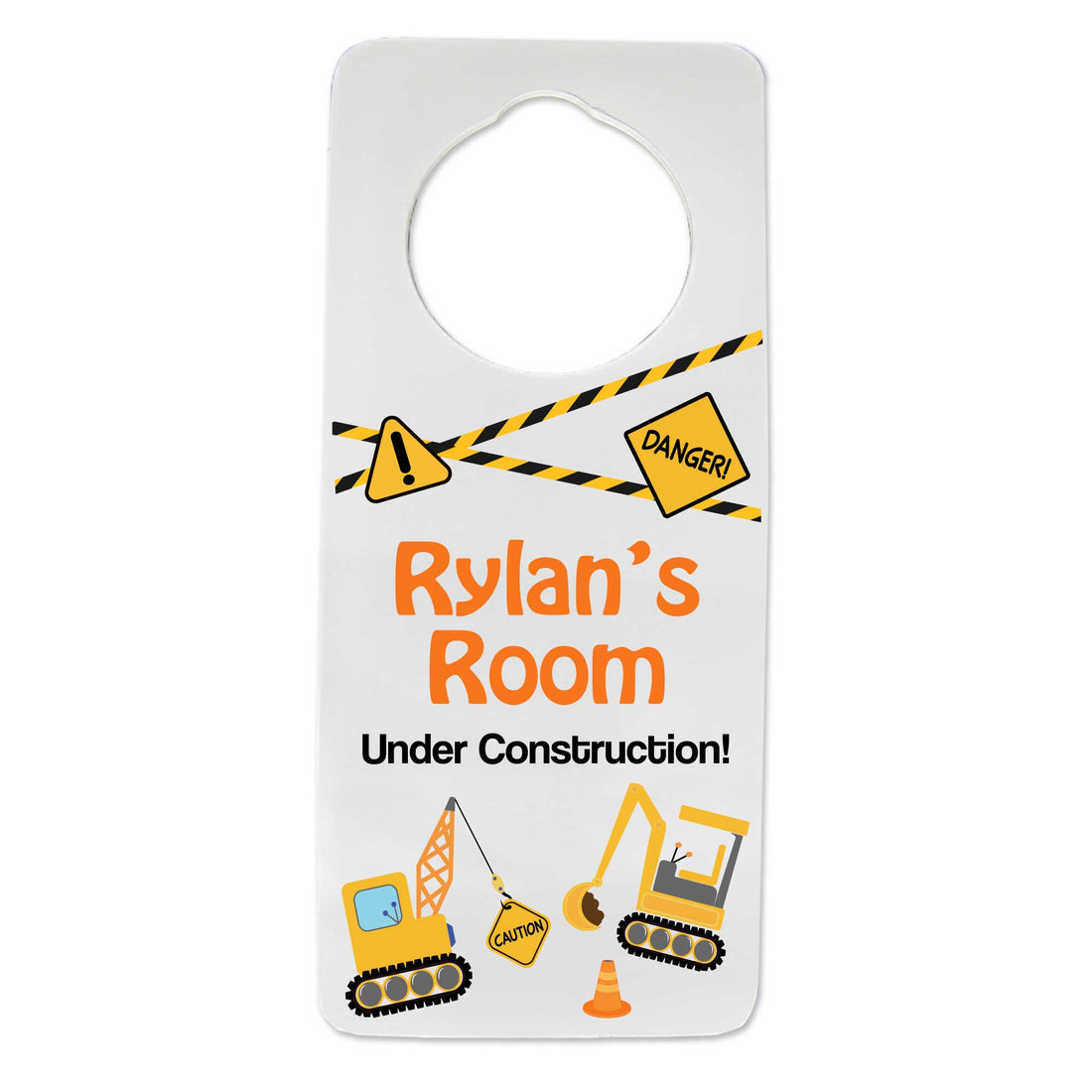Construction Door Hanger - MyBambino.com