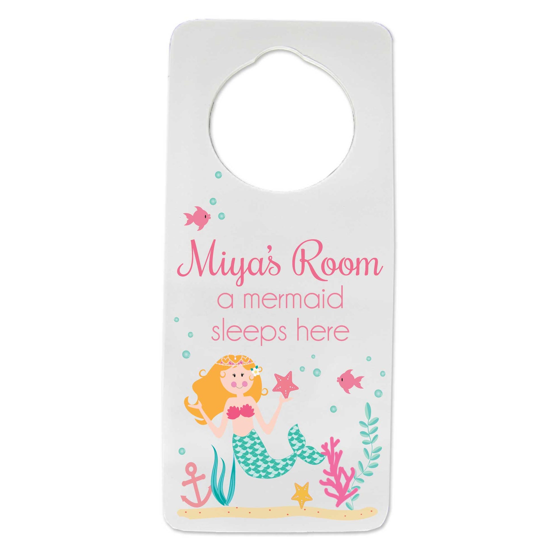 Blonde Mermaid Door Hanger - MyBambino.com