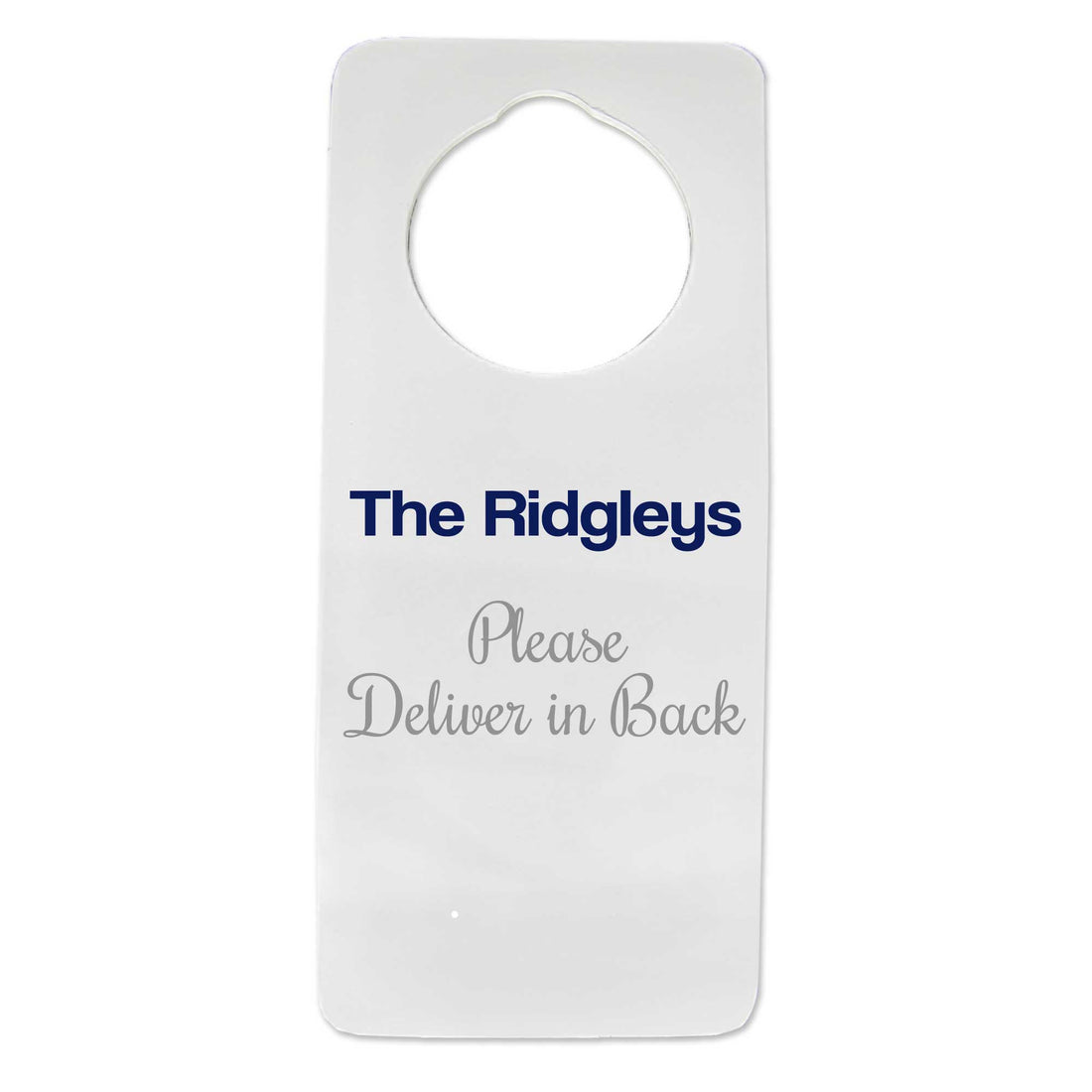 Custom Door Knob Hanger - Message only - MyBambino.com