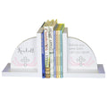 White Bookends - Pink Cross - MyBambino.com