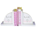 White Bookends - Pink Cross - MyBambino.com
