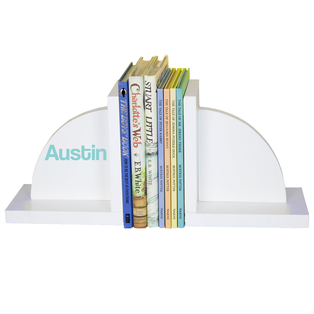 White Bookends - Name Only - MyBambino.com