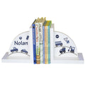 Personalized Transportation White Bookends - MyBambino.com