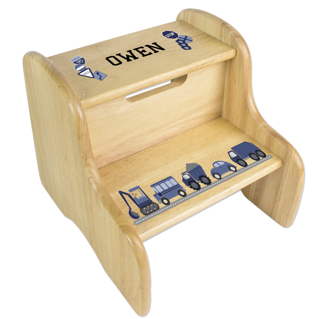 Natural Two Step Stool - Transportation - MyBambino.com