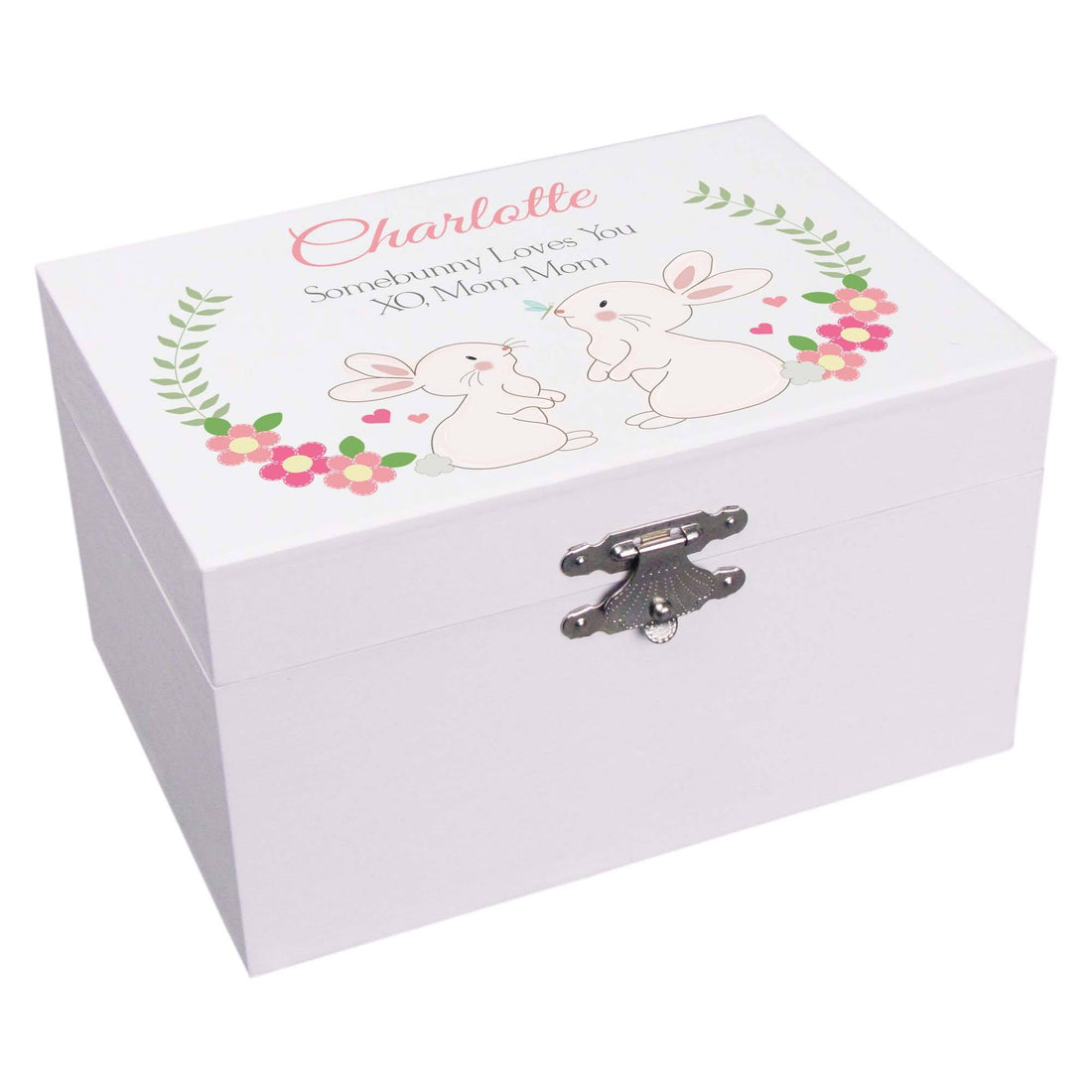Floral Bunny Ballerina Jewelry Box - MyBambino.com