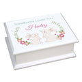 Floral Bunny Lift Top Jewelry Box - MyBambino.com
