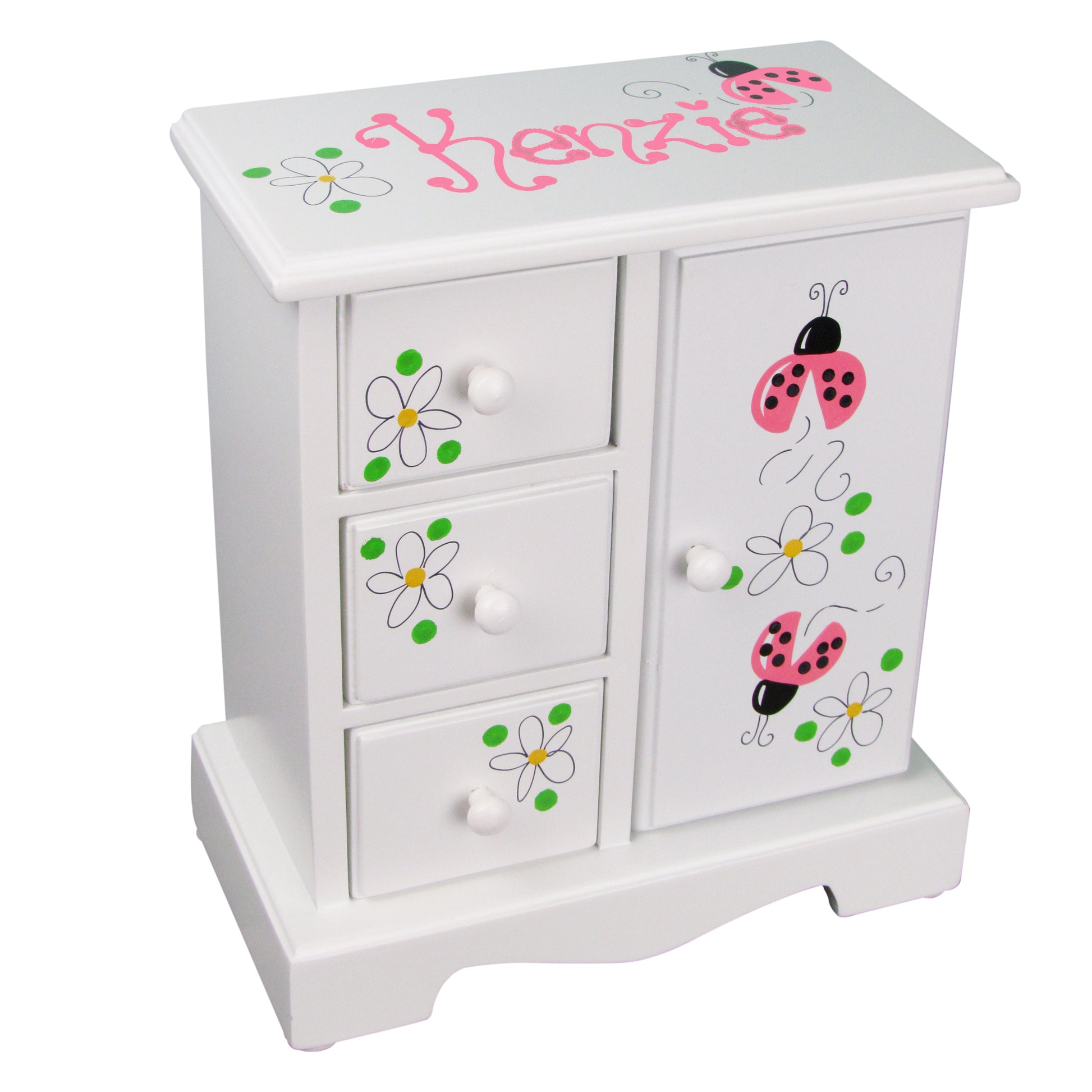 Outlet Hand Painted Jewelry Armoire - MyBambino.com