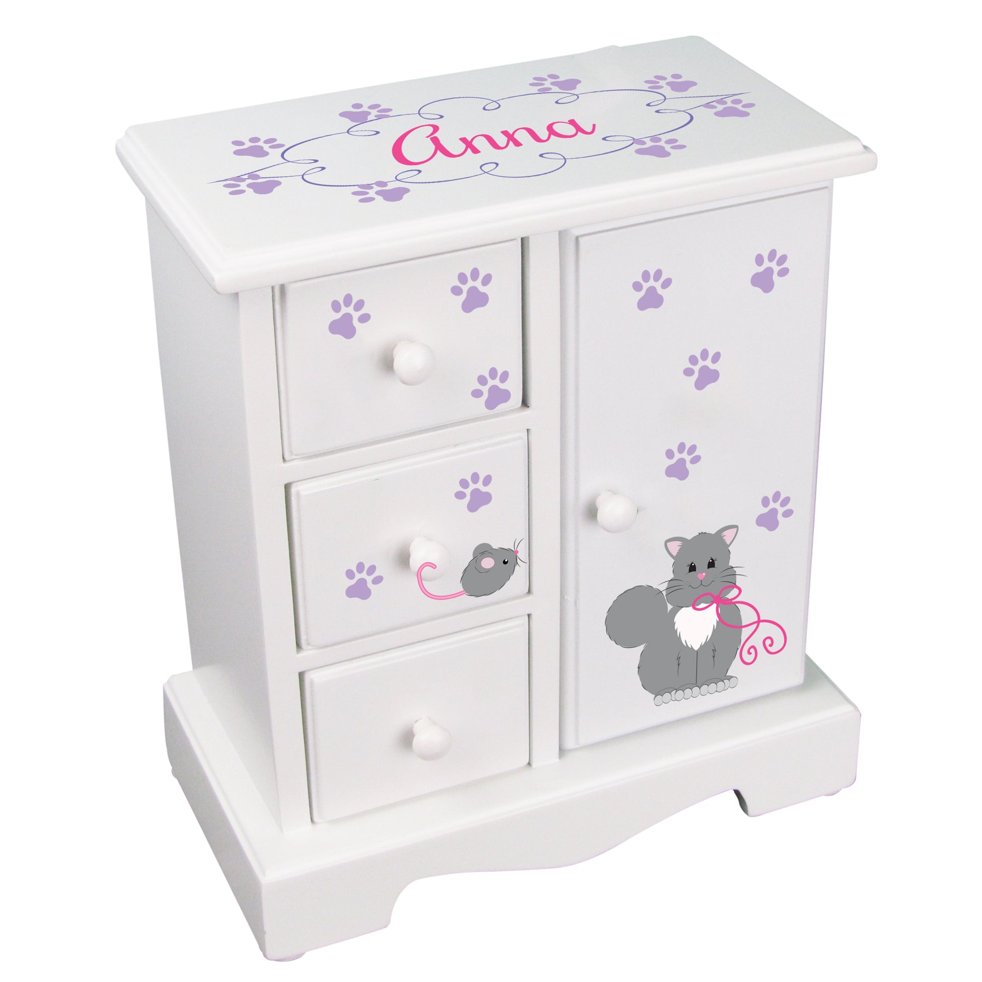 Outlet Hand Painted Jewelry Armoire - MyBambino.com