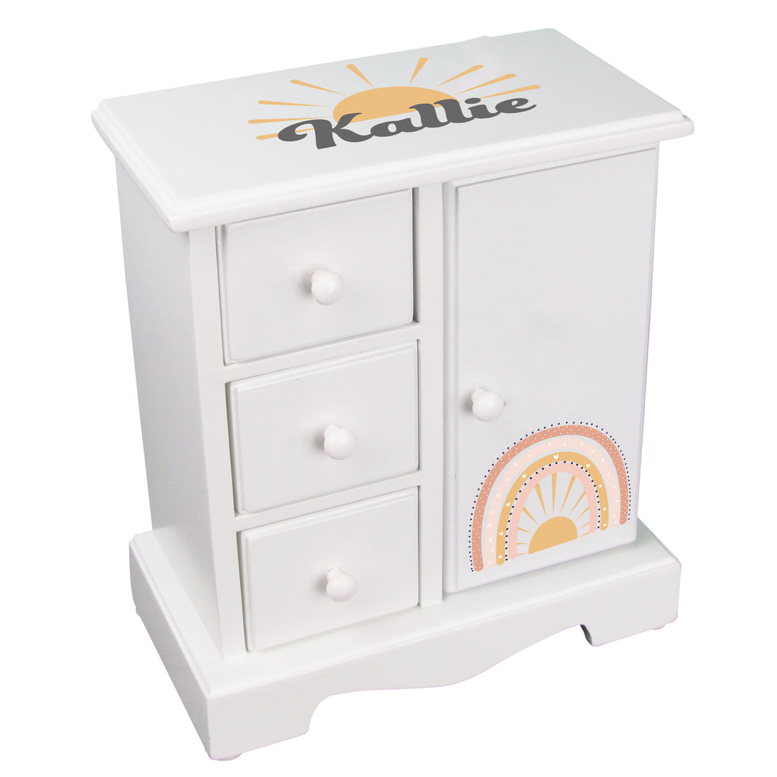 Jewelry Armoire - Retro Boho Rainbow - MyBambino.com
