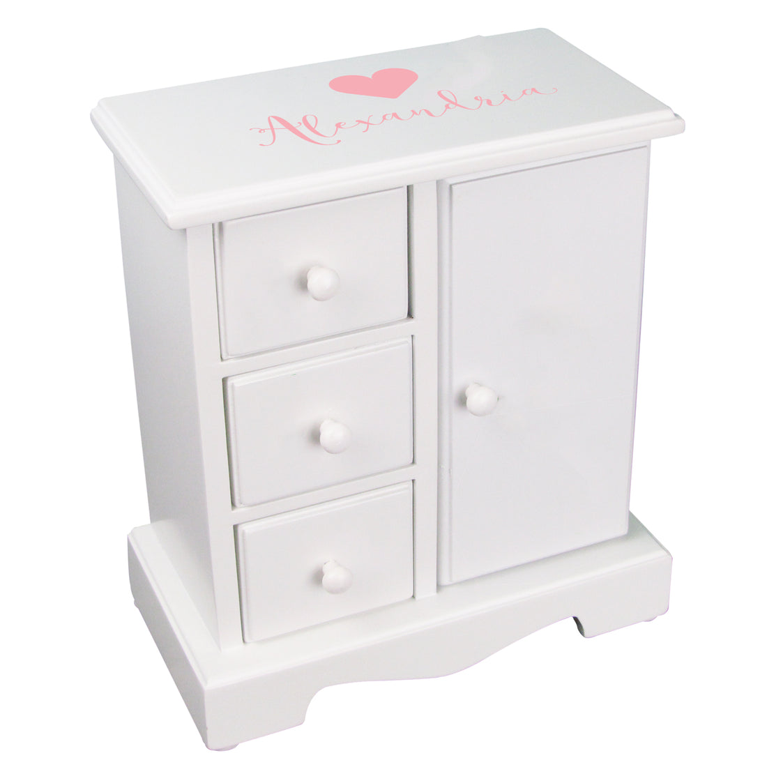 Jewelry Armoire - Pink Heart - MyBambino.com