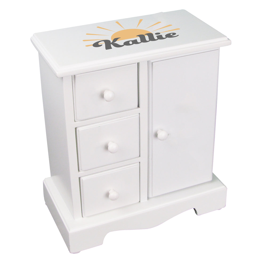 Jewelry Armoire - Retro Sunburst - MyBambino.com