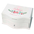Girl's Princess Jewelry Box - Spring Floral with Cross - MyBambino.com