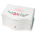 Girl's Princess Jewelry Box - Spring Floral with Cross - MyBambino.com