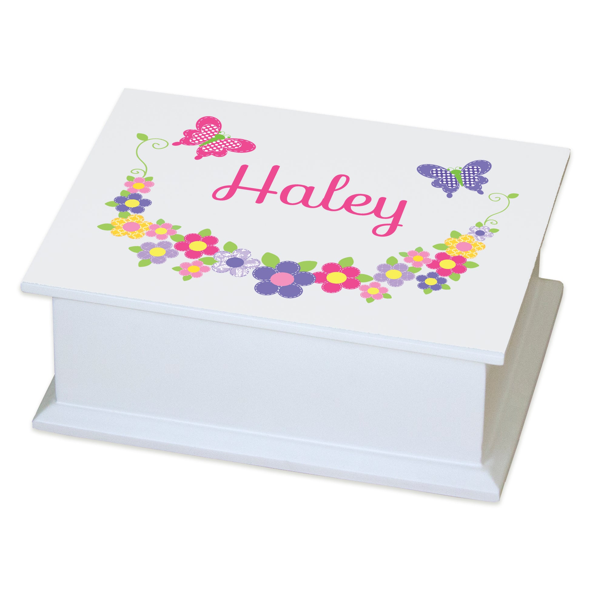 Personalized Flat Top Jewelry Box - MyBambino.com
