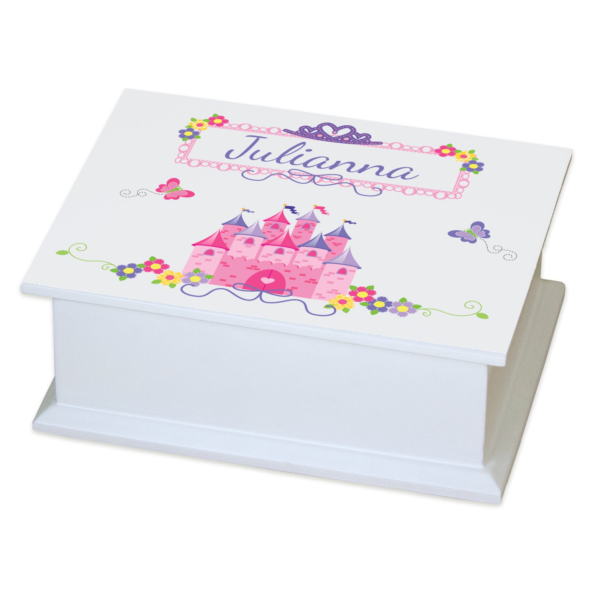Personalized Flat Top Jewelry Box - MyBambino.com