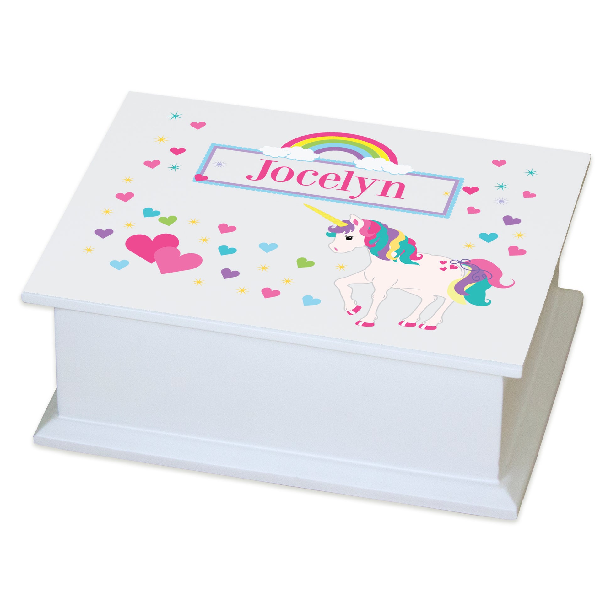Personalized Flat Top Jewelry Box - MyBambino.com