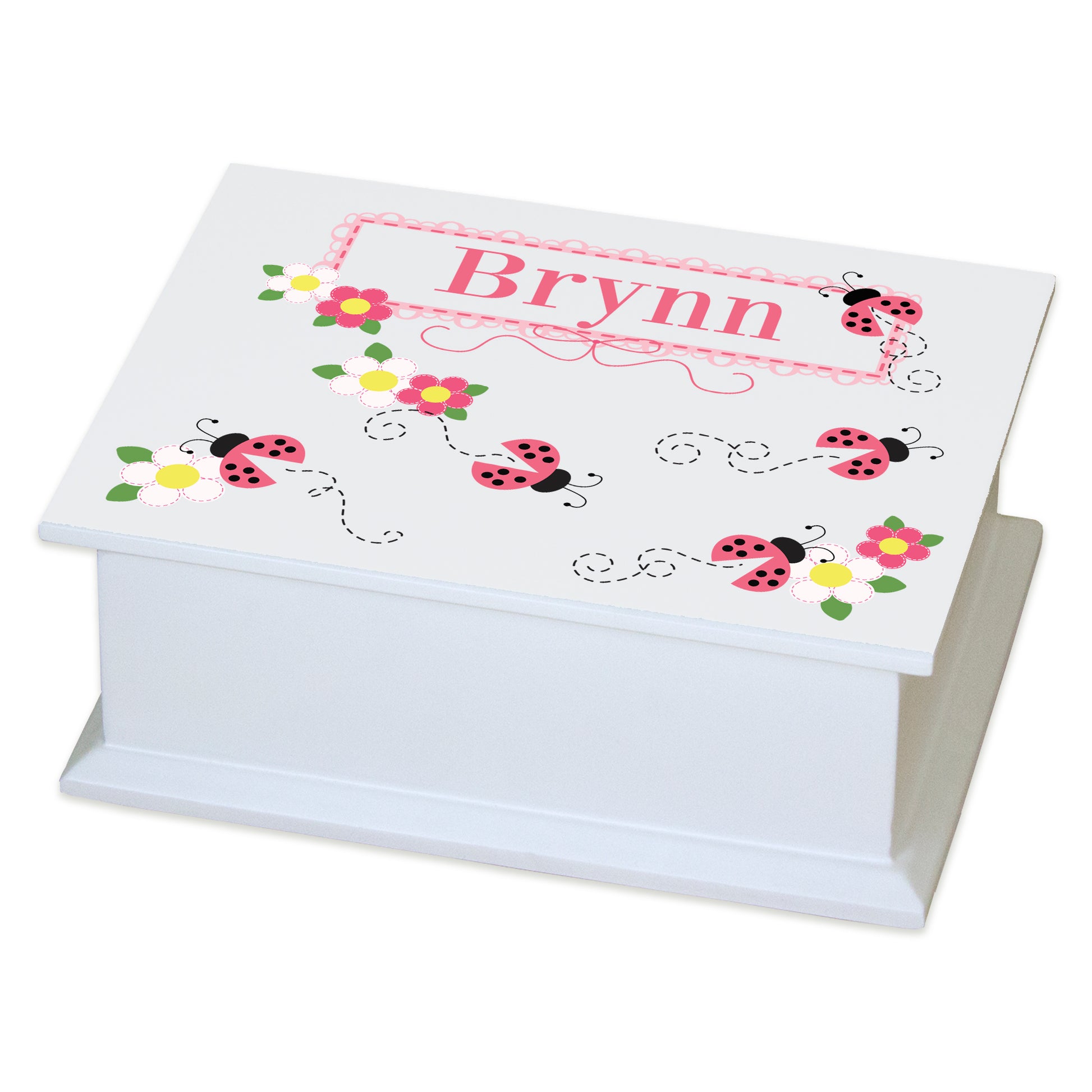 Personalized Flat Top Jewelry Box - MyBambino.com