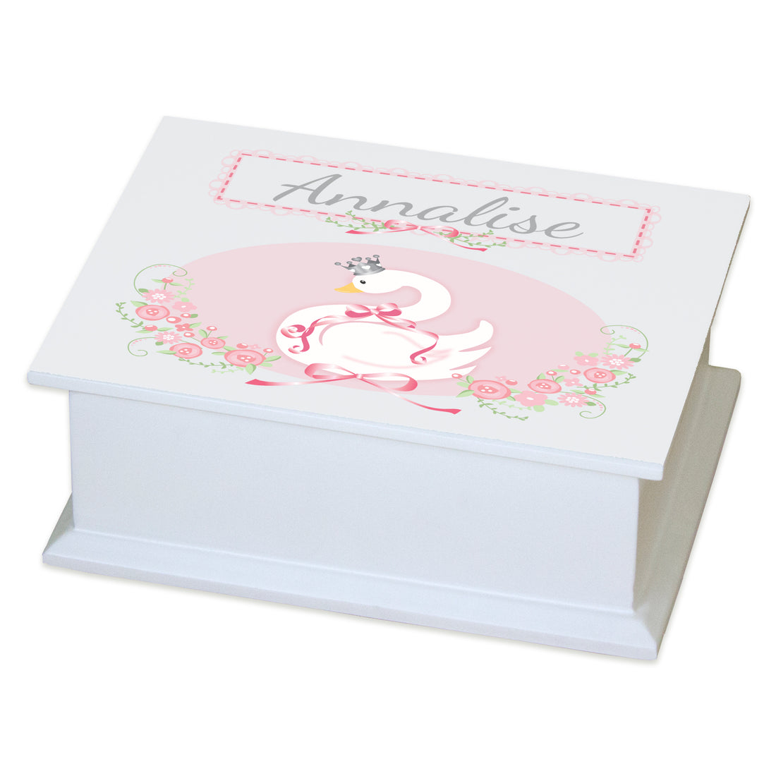Personalized Flat Top Jewelry Box - MyBambino.com
