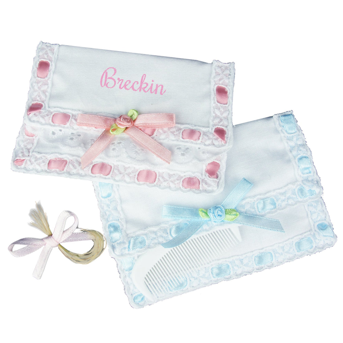 Embroidered Lock of Hair Keeper - MyBambino.com