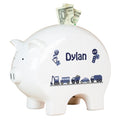 Personalized Transportation Piggy Bank - MyBambino.com