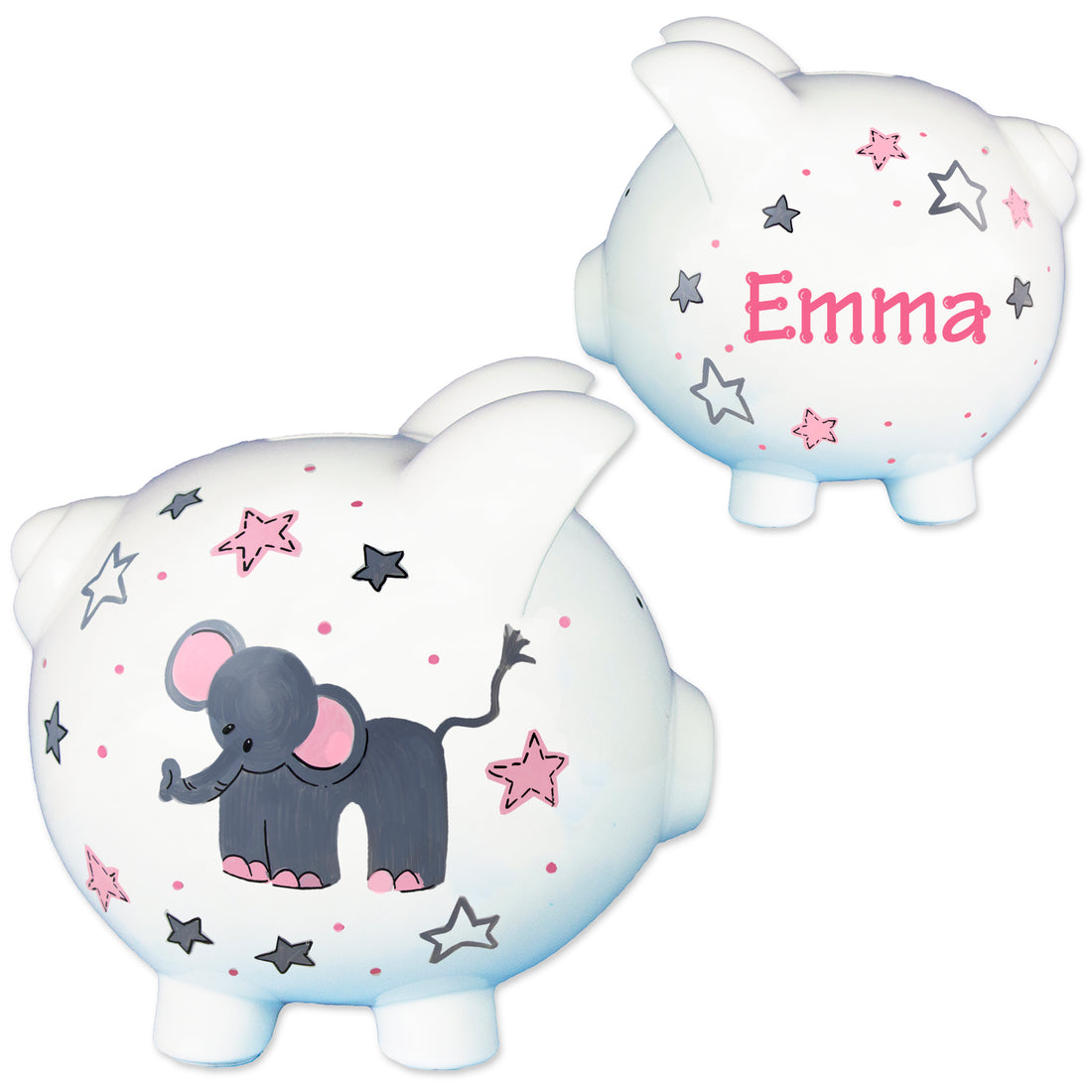 Hand Painted Elephant Piggy Bank - MyBambino.com