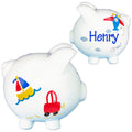 Hand Painted Sails and Trails Piggy Bank - MyBambino.com
