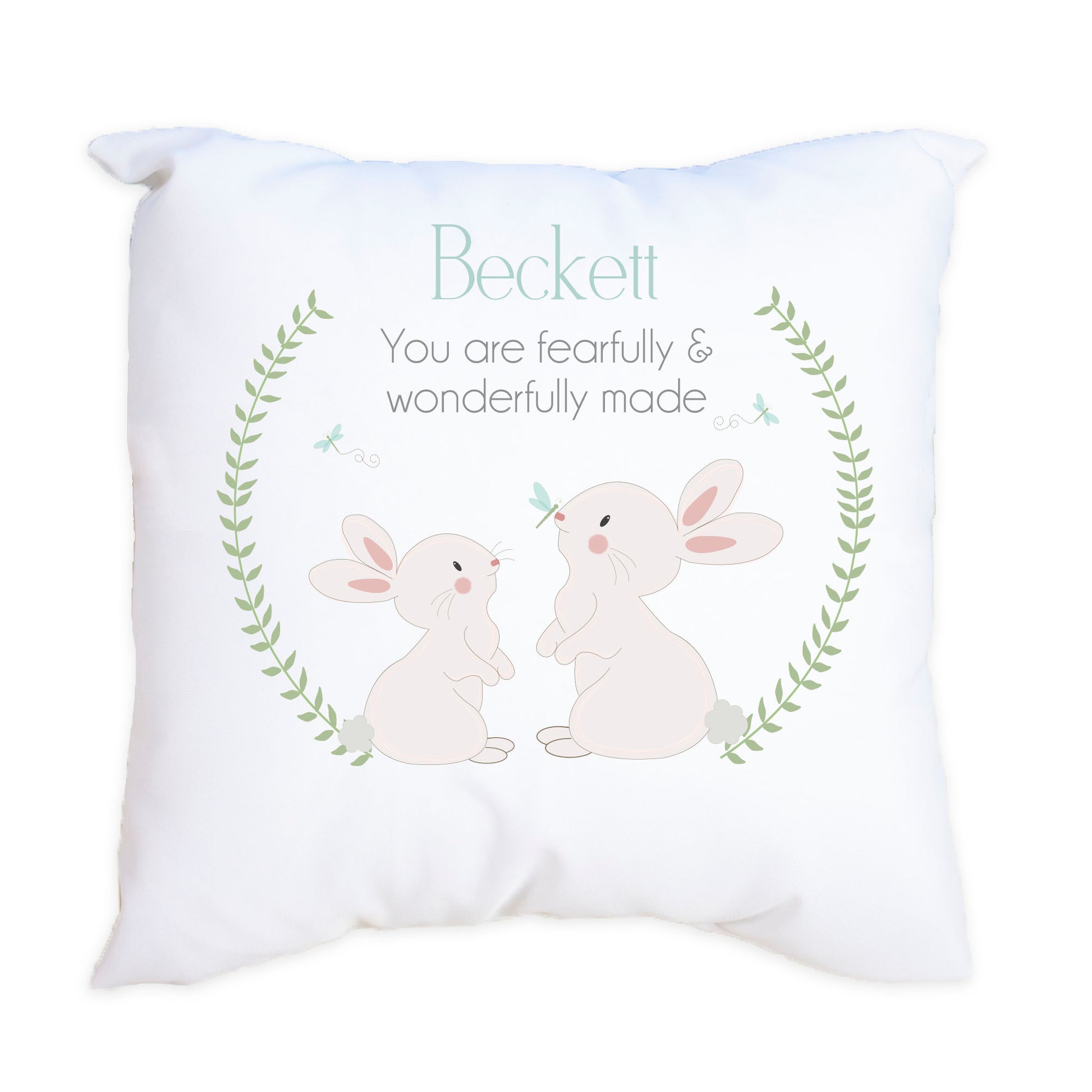 Personalized Classic Bunny Throw Pillowcase - MyBambino.com