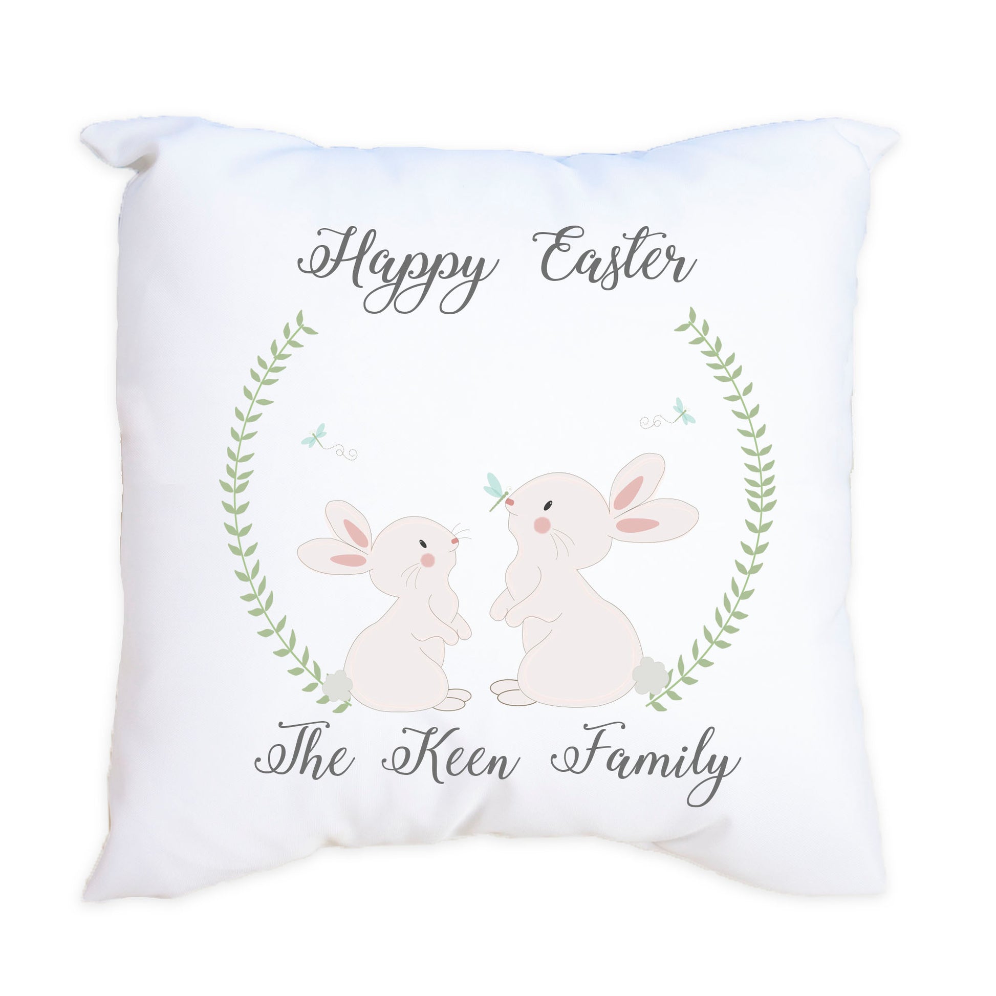 Personalized Classic Bunny Throw Pillowcase - MyBambino.com