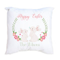 Personalized Floral Bunny Throw Pillowcase - MyBambino.com