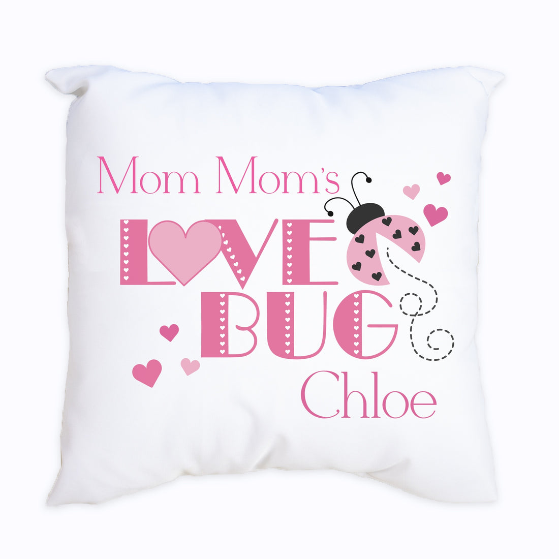 Personalized Love Bug Throw Pillowcase - MyBambino.com