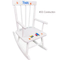 Hand Painted White Classic Rocking Chair - MyBambino.com