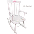 Hand Painted White Classic Rocking Chair - MyBambino.com