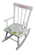 Hand Painted White Classic Rocking Chair - MyBambino.com