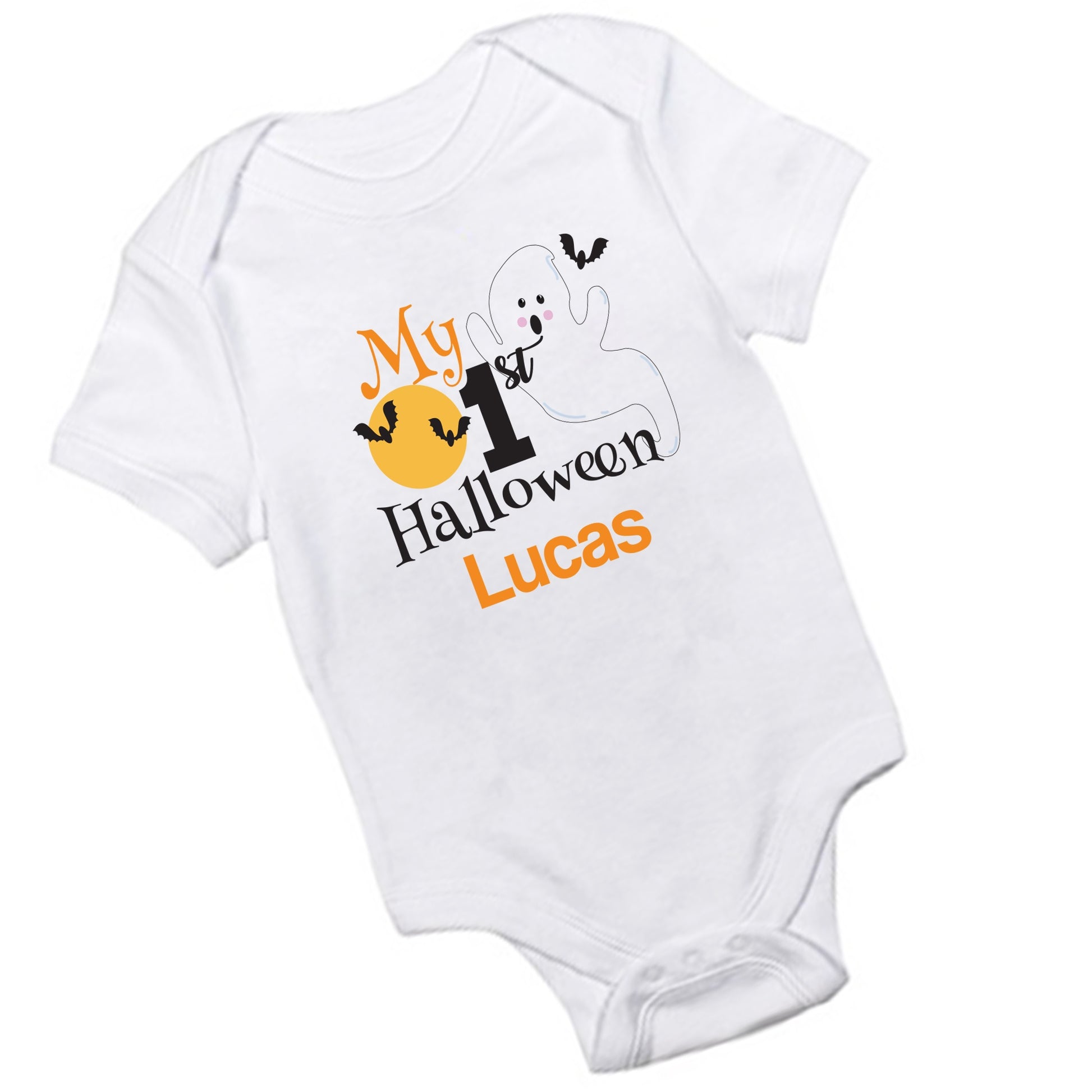 Personalized My First Halloween Lil Ghost Onesie - MyBambino.com